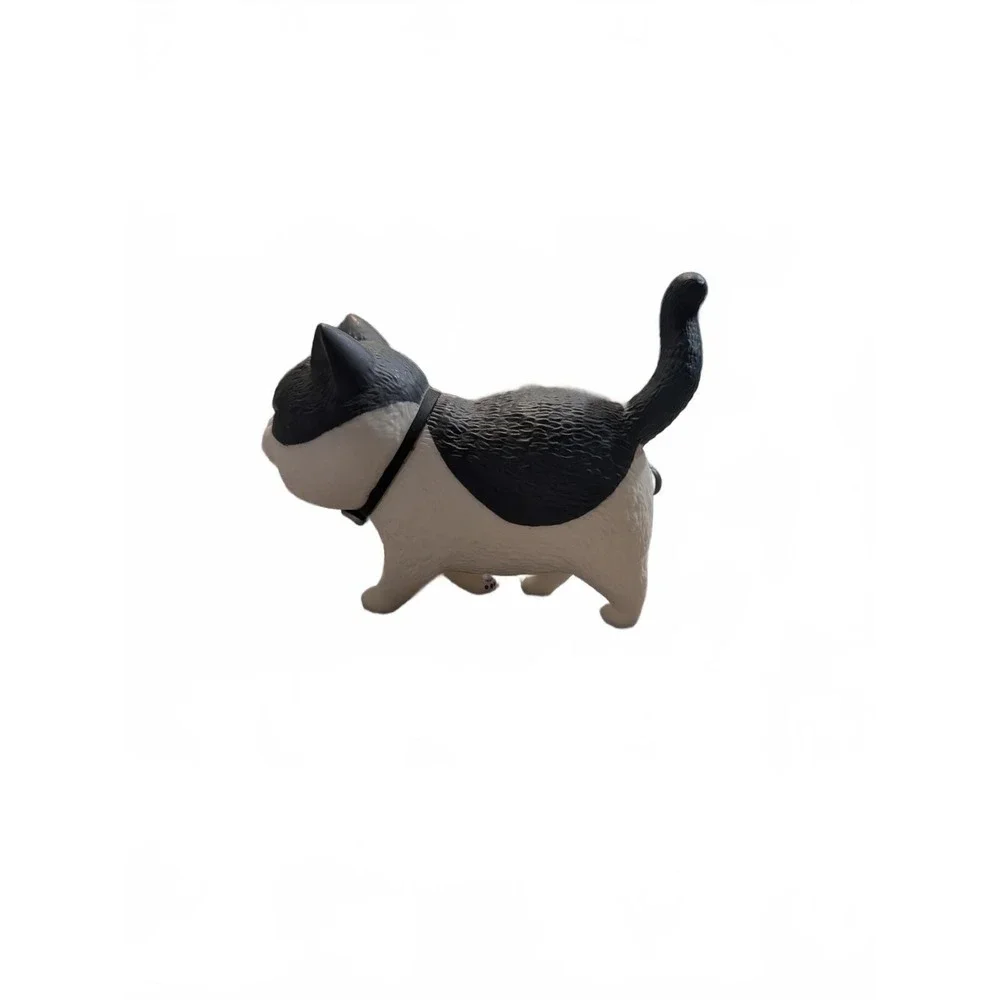 RARE ACTOYS Nekotama Ver.1.5 Ohirune Series Japanese Gray and White Cat Figurine